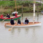 Furey skiff. Derrière, le picoteux construit l'an dernier